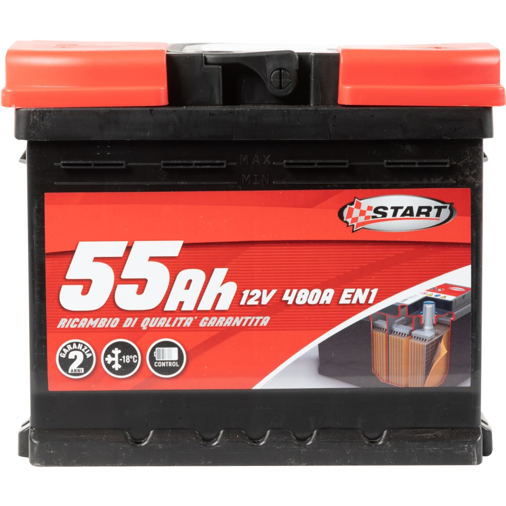 Batteria auto potenza 55 Ah START Brico io