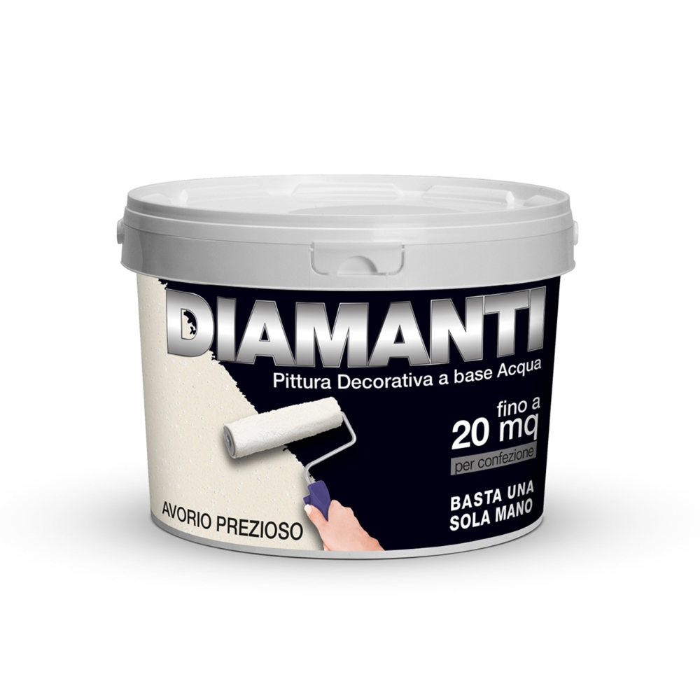 Image of Wall Pittura decorativa Diamanti avorio da 2 L014