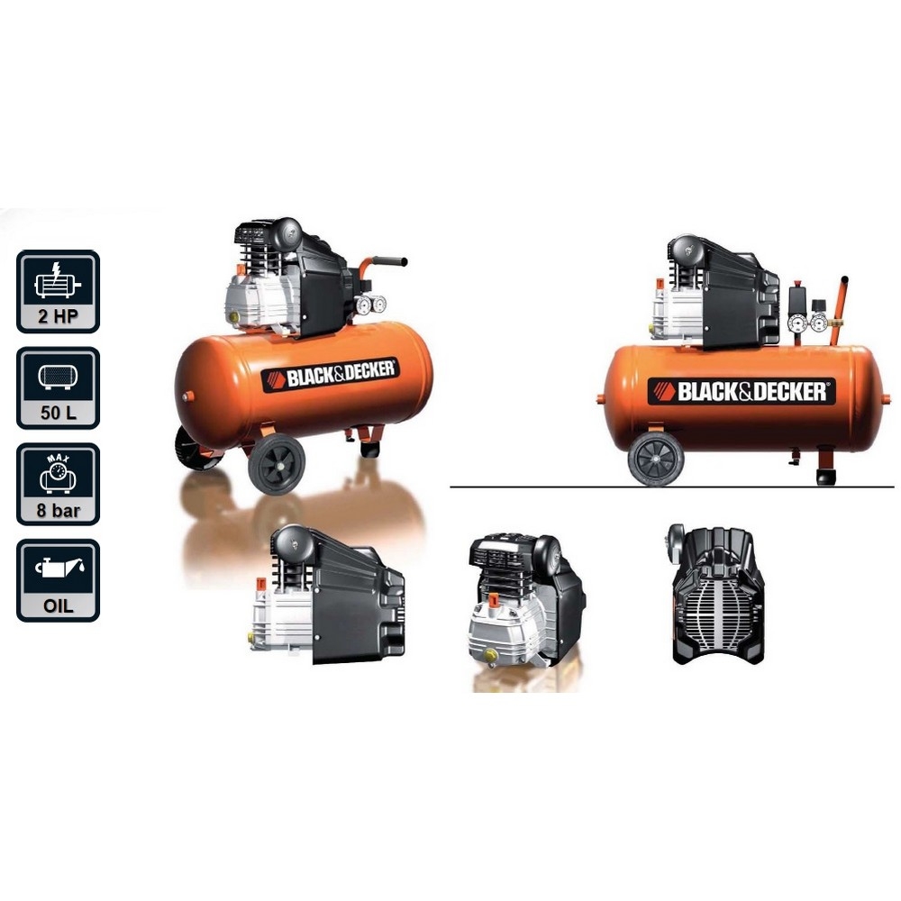 BLACK+DECKER Compressore BD205/50 potenza 2 hp