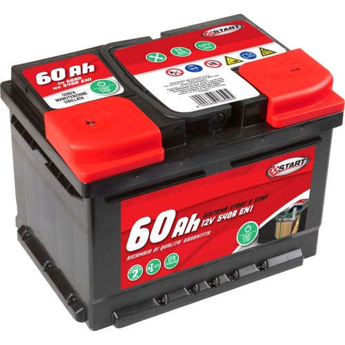 Batteria auto STOP&START potenza 60 Ah BRI878804