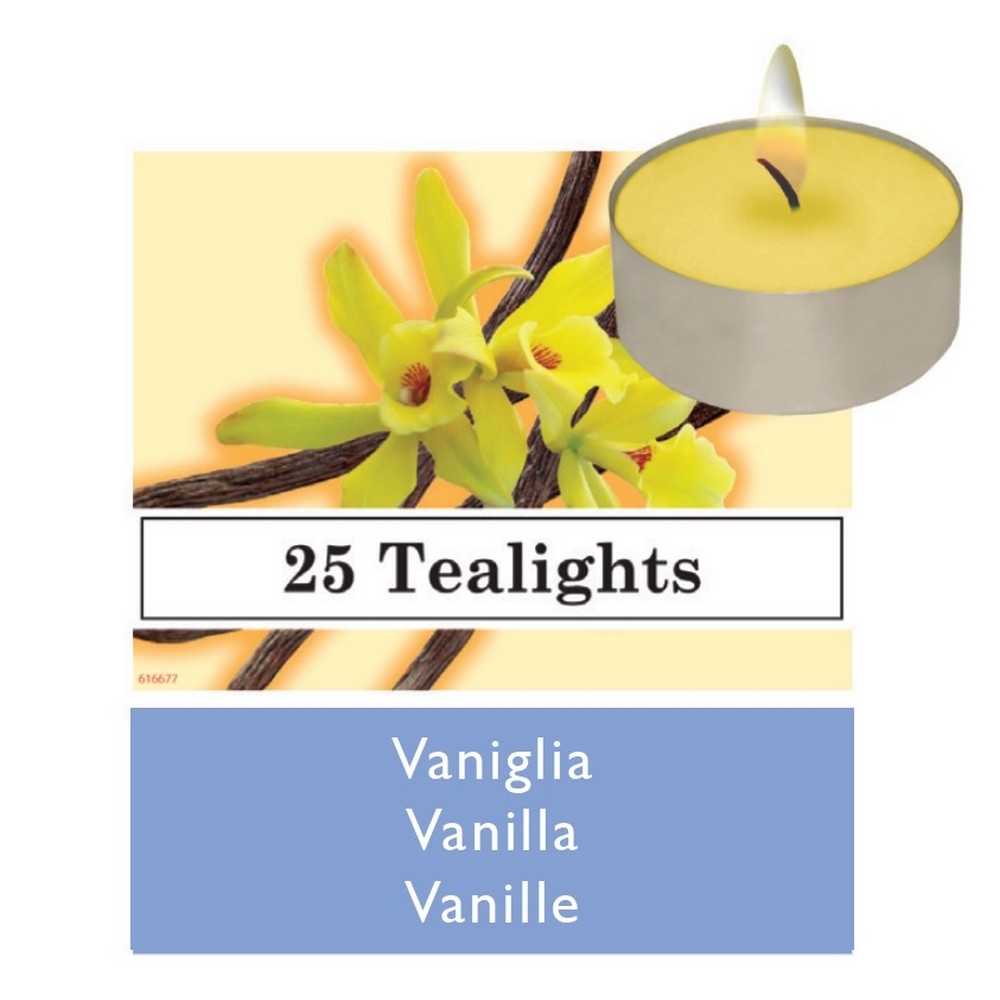 Set tealights profumati Vaniglia 25pz BRI881045
