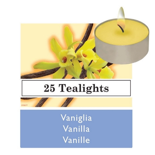 Set tealights profumati Vaniglia 25pz BRI881045