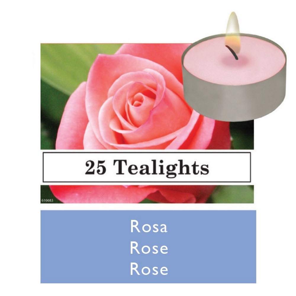Set tealights profumati Rosa 25pz BRI881048