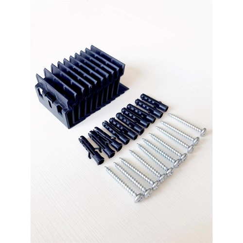 10 clip plastica per battiscopa MDF BRI902109