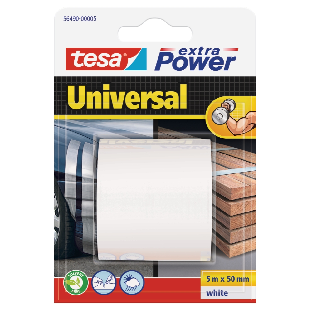 Tesa Nastro telato universal bianco 50mmx5mt