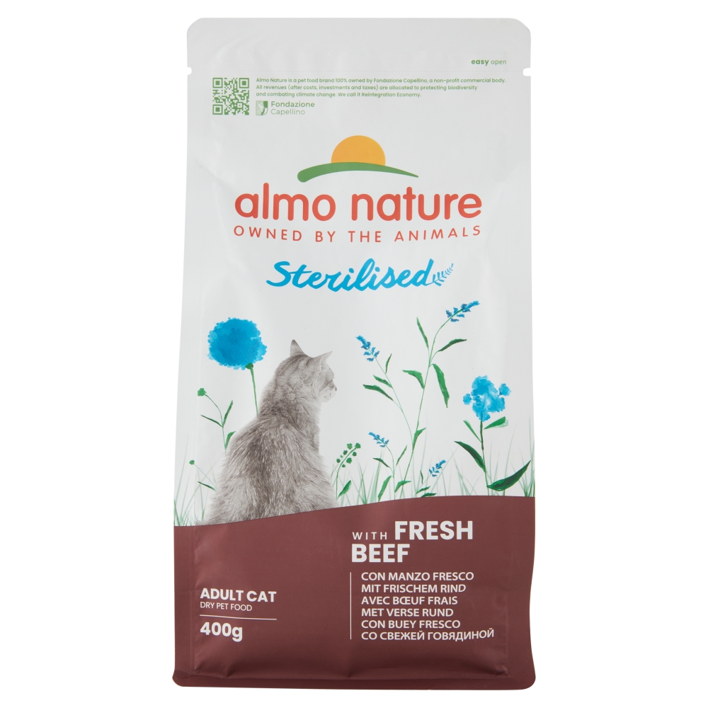 Almo Nature Holistic Sterilised Adult Cat con Manzo Fresco 400g