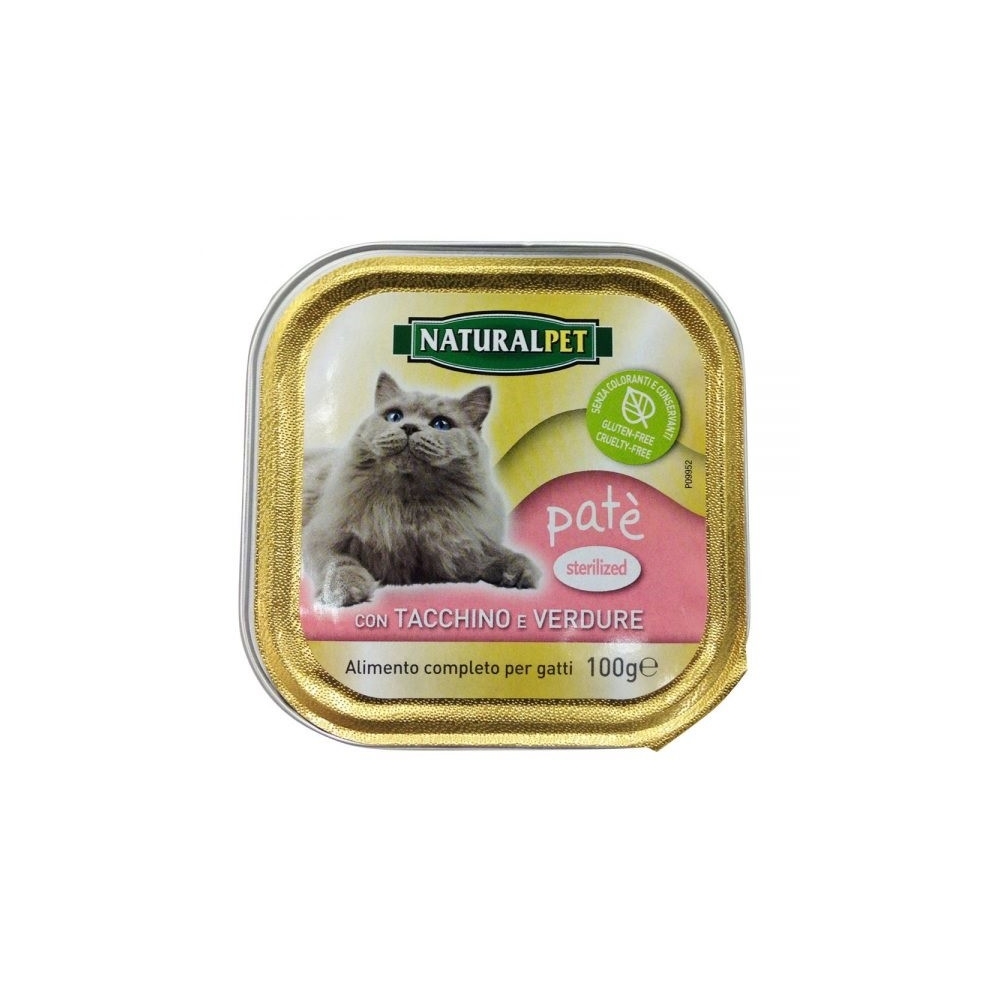 Naturalpet Naturalpet Patè Sterilized 100 Gr Tacchino e Verdu
