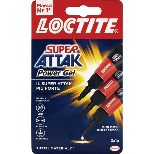 Loctite super attak minitrio power flex 3x1g BRI908738