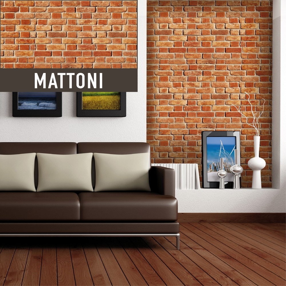 Image of Polimark Lastra PLASTONDA DECOR MATTONI L1000 x L500 m, spessore 3 mm, superficie 0,5 m²014