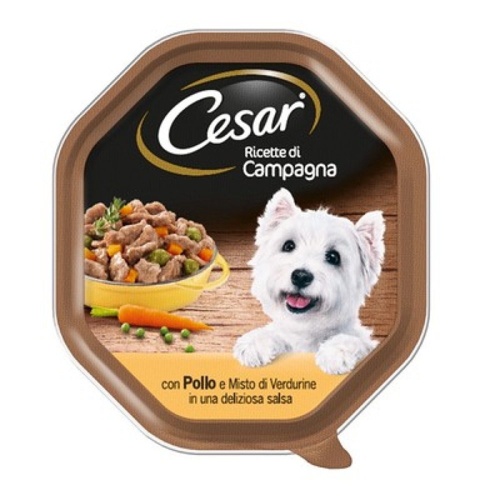 Cesar Cesar Ricette di Campagna Cane 150 gr Pollo Verdur