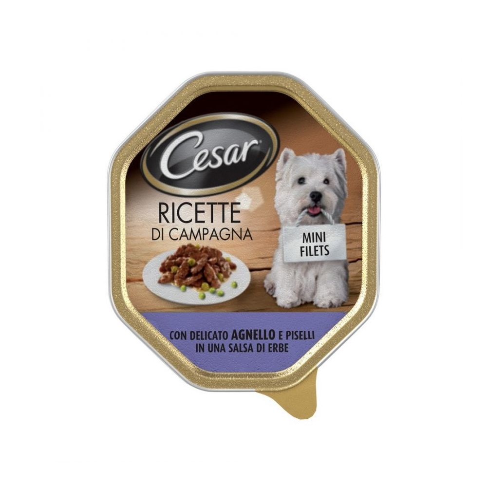 Cesar Cesar Ricette di Campagna Cane 150 gr Agnello Pise