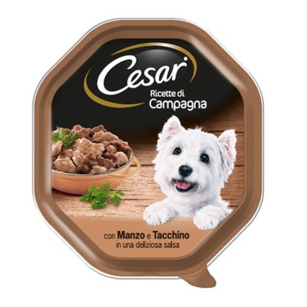 Cesar Cesar Ricette di Campagna cane 150 gr Manzo Tacchi