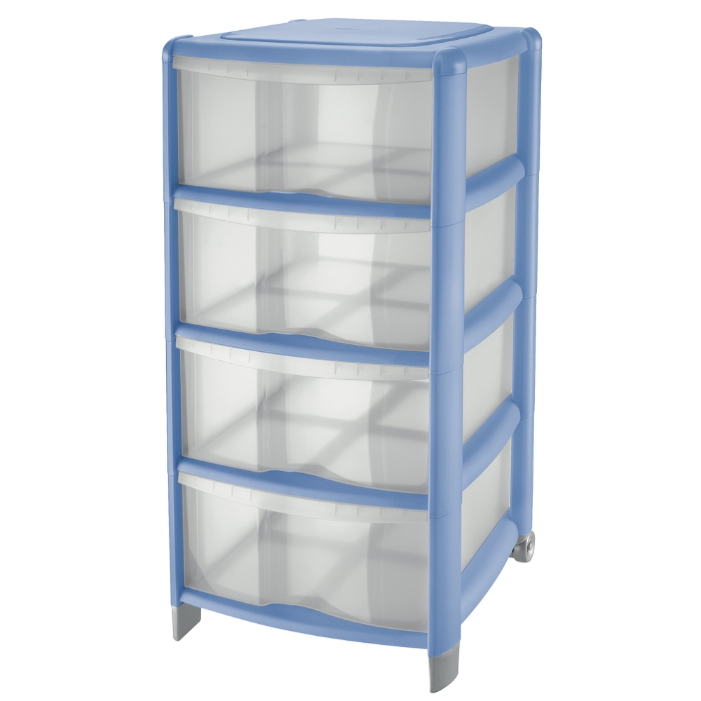 Tontarelli CASSETTIERA BAMBU 4 CASSETTI ALTI colore ASS. TRAS