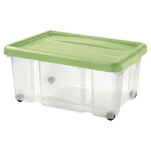 Contenitore 43 L, trasparente/verde BRI951887