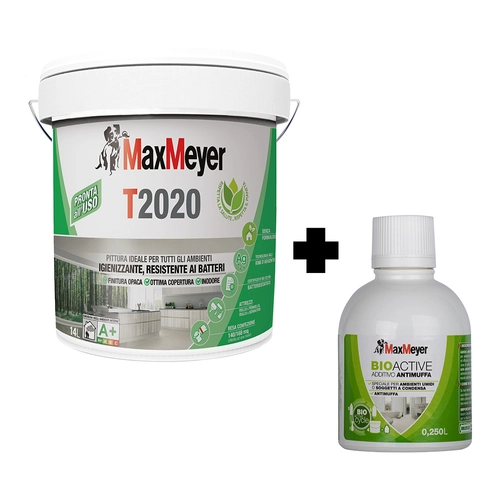 Idropittura T2020 14L + Additivo antimuffa Bioactive 0.25L BRIBA1242104