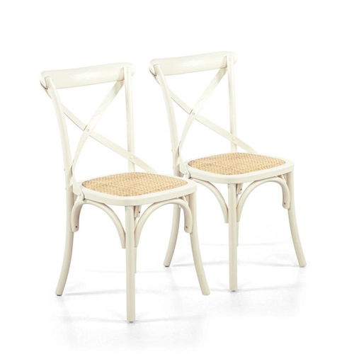 CROSS SEDIA OLMO AVORIO 46X42X87 BRIBA1558187